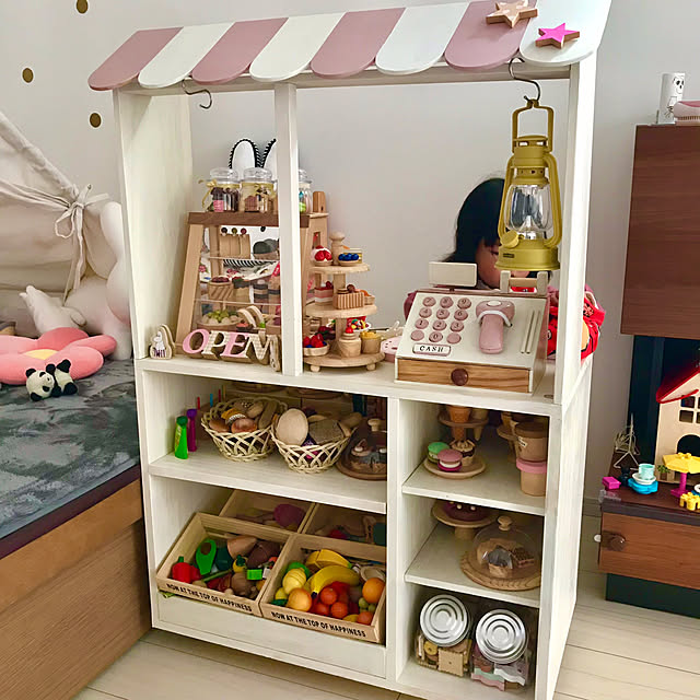 レジDIY,おままごとキッチンDIY,お店屋さんDIY,わたしの休日のすごし方,Panasonic homes,DIY,子どもと暮らす,子どものいる暮らし,おままごとキッチン,Lounge,お店屋さんごっこ funapiiの部屋