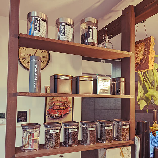 Kitchen,DIYのある暮らし,キッチンカウンターの棚,施主施工,キッチンカウンター周りDIY,いいね、フォロー本当に感謝デス☺︎,感謝の気持ちを込めて♡,お茶セット ponchanの部屋