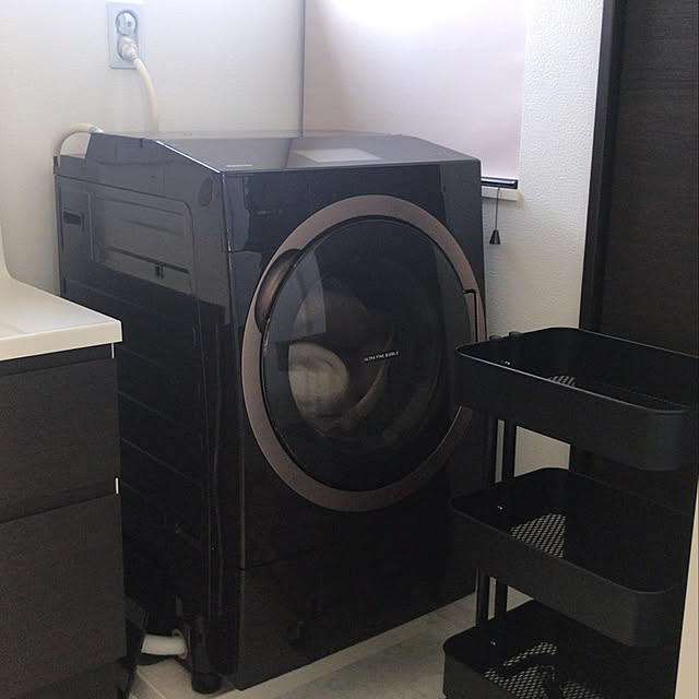 時短家電,ドラム式,TW-127X7,東芝洗濯機,家電,ダークブラウン,Bathroom ririの部屋