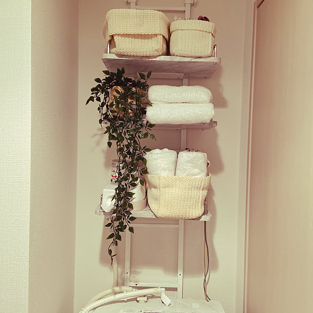 洗濯機まわりの収納,洗面台収納なし,洗面所 収納,IKEA,一人暮らし,北欧ナチュラル,Bathroom miyuchankoの部屋