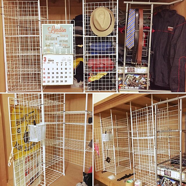My Shelf,ワイヤーネット,押入れ収納,和室,DIY,ダイソー,100均,セリア UMAの部屋