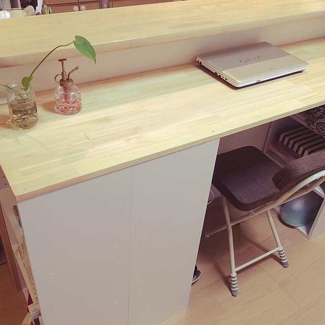 勉強机DIY ,キッチンカウンターDIY,カウンター,カラーボックス DIY,カラーボックス,DIY,ナチュラル,My Desk hisの部屋