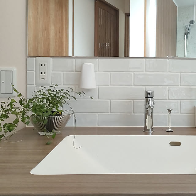 Bathroom,2022.8.10,山崎実業 tower,浮かせて収納,スマイラックス,アスパラガススマイラックス,アイカ スタイリッシュカウンター hana-の部屋