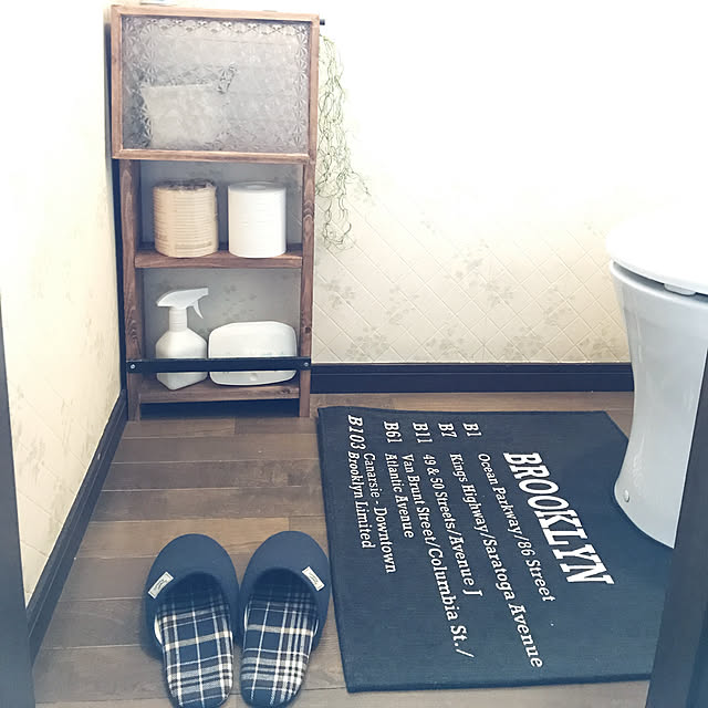 Bathroom,詰め替えボトル,トイレ収納DIY,ニトリ,セリア meariの部屋