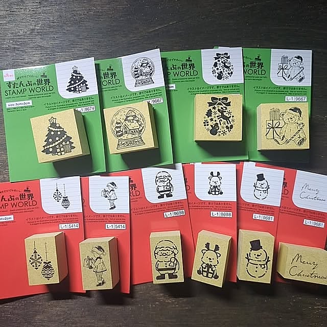 My Desk,2025.10.23,ダイソー,ダイソー新商品,クリスマス2025,クリスマス,クリスマススタンプ,冬モチーフ,Roomnumber1026755 yukiの部屋
