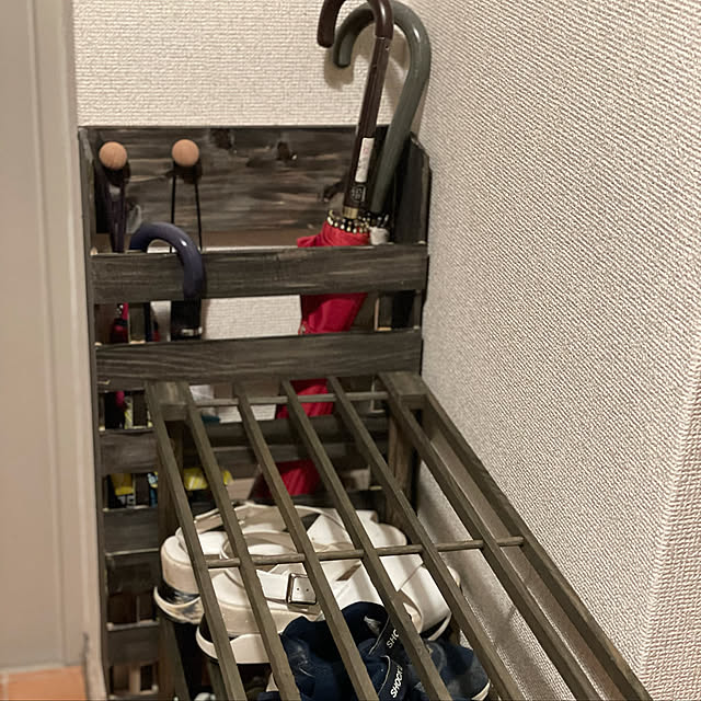 狭い玄関,狭い玄関を快適に,傘立て,団地,100均DIY,団地でも諦めない！,賃貸DIY,団地で暮らす。,賃貸ですが,賃貸でも諦めない！,団地 DIY,UR賃貸,団地感を無くす,Entrance mizunosuiの部屋