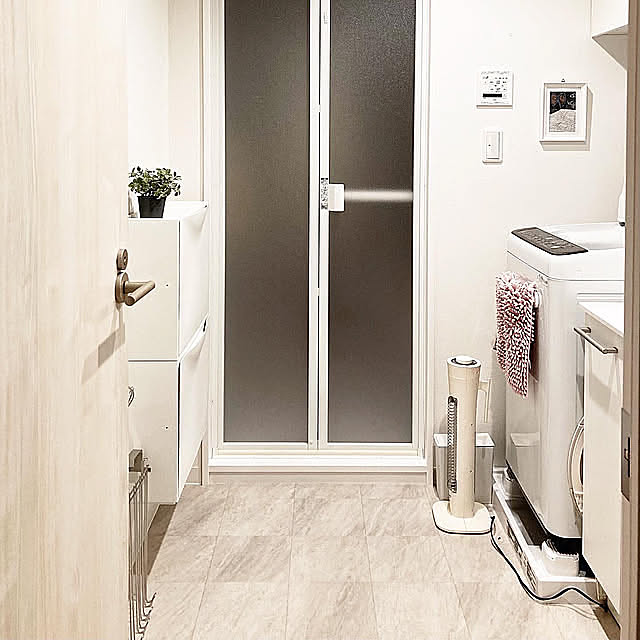 TRONES,トローネス,3LDK,中古マンション,ふたり暮らし,無印良品,IKEA,二人暮らし,脱衣所,Bathroom sunの部屋