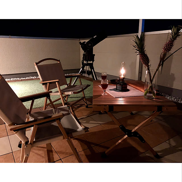 Overview,ハイランダー,アウトドアリビング,天体望遠鏡,天体観測,屋上ライフ,屋上,花パイン,夜のリラックスタイム takeboo3の部屋