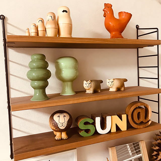 My Shelf,stringshelf,ケーラー,北欧雑貨,北欧インテリア,北欧ナチュラル,リサラーソン BUNの部屋