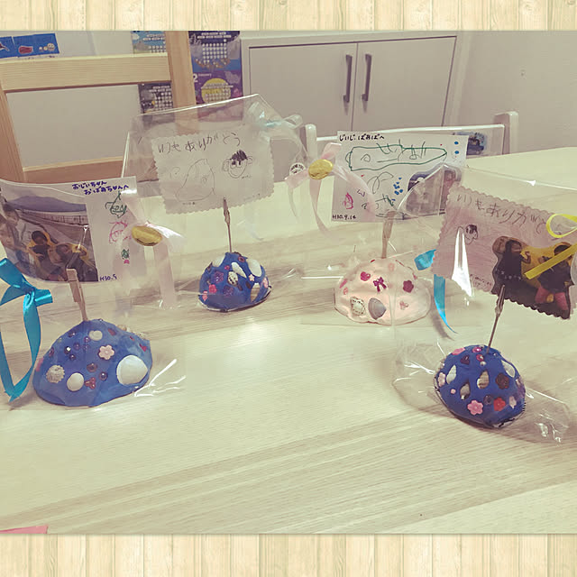 My Desk,ハンドメイド作品,ダイソー,敬老の日のプレゼント,写真たてみたいにしてもいいね,メモクリップ yururi...の部屋