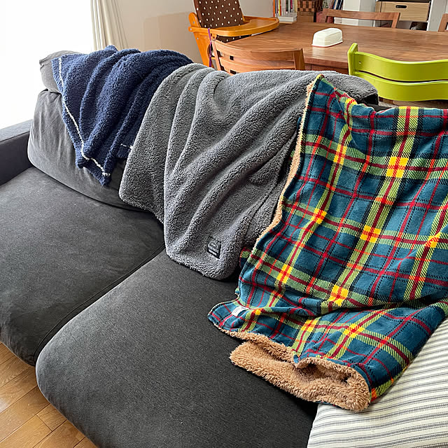 グレーブランケット,5人家族,ブランケット,Lounge hahiyu091121の部屋