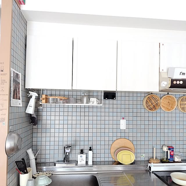Kitchen,デッドスペース,購入品,すっきり暮らしたい,シンプルな暮らし,すっきり暮らす,買ってよかったもの,購入記録,購入したもの,吊戸棚,吊戸棚ラック,吊戸棚・シンク周り,100均,100均アイテム,100均収納 yamamaの部屋