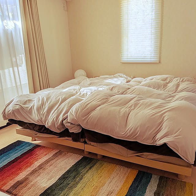 Bedroom,ベッドフレーム,無印良品 damaの部屋