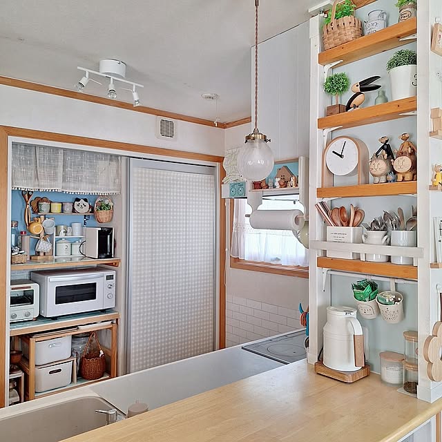 Kitchen,暮らしのひとコマ,ナチュラル,ナチュラルインテリア,ナチュラルキッチン,ナチュラルキッチン&,ナチュラルキッチンの雑貨,カトラリー収納,カトラリースタンド,ラブリコ,ラブリコ棚,ラブリコでDIY Blancheの部屋