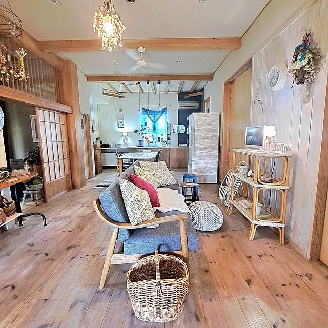 Overview,縦長のお部屋レイアウト,リビングダイニング16畳,海外インテリアに憧れる,国産木材のある暮らし,心地よい暮らし,見てくださってありがとうございます♡,RCの皆さまに感謝♡,いいね、フォロー本当に感謝です♡,NO RC NO LIFE☻*,イベント参加♡,かごが好き♡,春色インテリア,ナチュラルインテリア,ラタン家具 Ann+ROOMの部屋