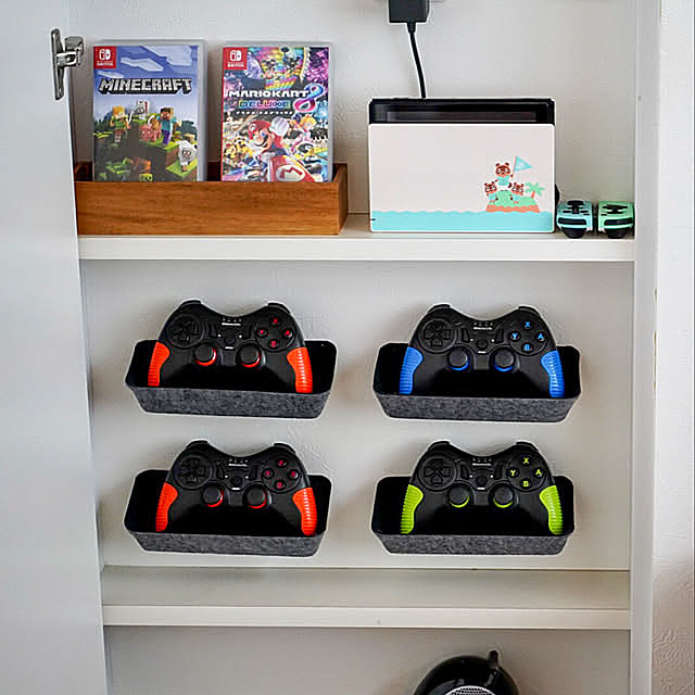コントローラー収納,コントローラー,セリア,プチプラインテリア,My Shelf marocoの部屋