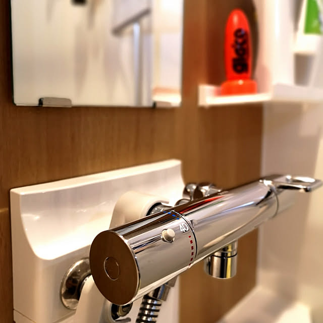 Bathroom,習慣,建売,3階建て,子供と暮らす,グリーンのある暮らし,鏡にガラコ,ガラコ,水垢対策,撥水,水回り掃除 korの部屋