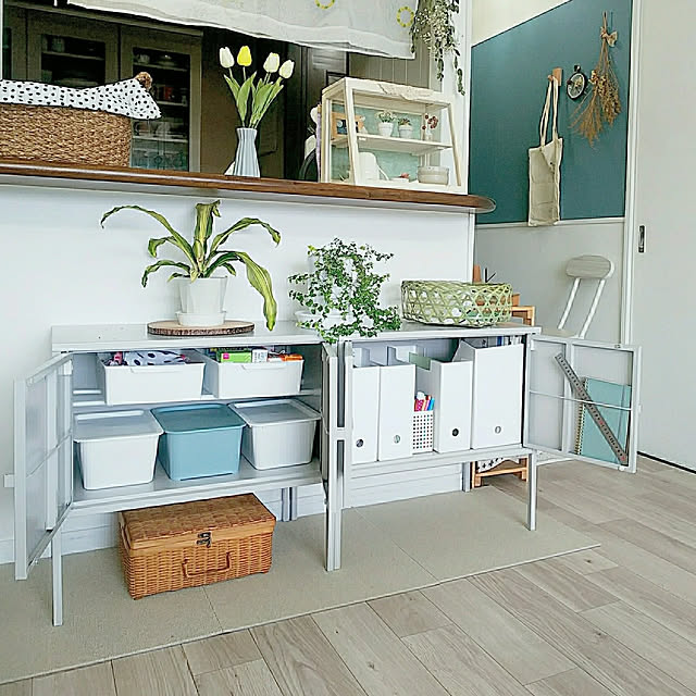 シンプルでフレキシブル♪IKEAのスチールキャビネット「リックス シンプルでフレキシブル♪IKEAのスチールキャビネット「リックス