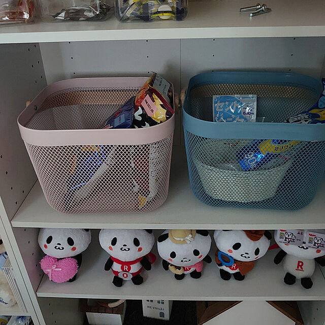My Shelf,お菓子収納,IKEA,リーサトプル,バスケット hanakusukuの部屋