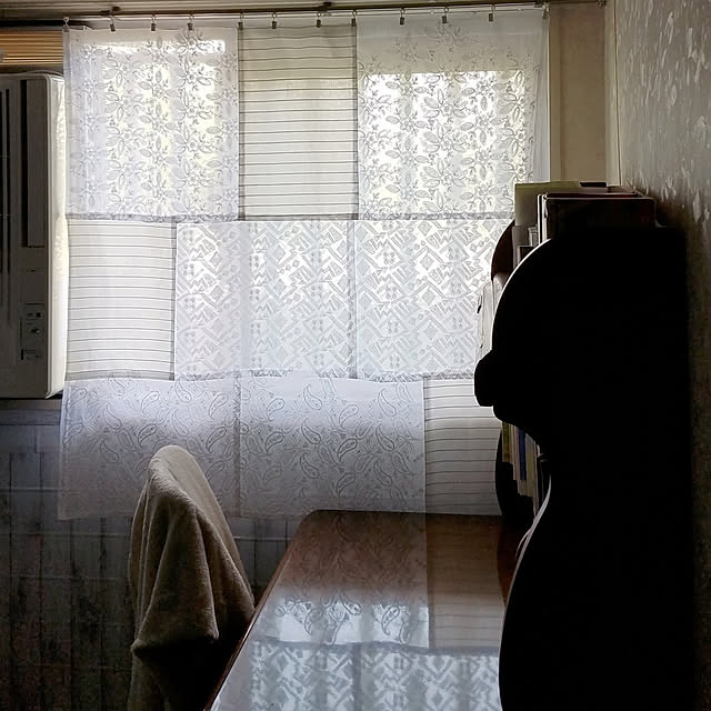 On Walls,リメイク,ハンドメイド,手作り,ポシャギ,カーテン,コノビークリップ,端布,手作りカーテン,はぎれ,ポジャギ,ポジャギ風 miccyoの部屋