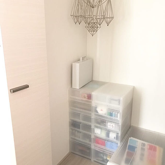 ハンドメイド,裁縫道具,無印良品,ポリプロピレンケース,毛糸収納,収納,いいね、フォロー本当に感謝です♡,My Shelf skyukaの部屋