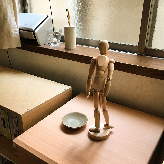 My Shelf,窓辺,DURALEX,SOAK,陶器,kusa,デッサン人形,IKEA ht6030の部屋