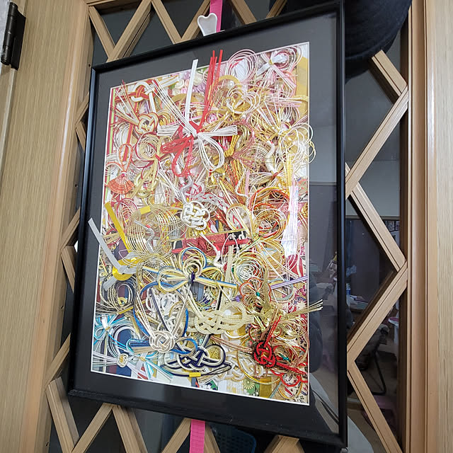 Entrance,アートのある暮らし,４人家族,4人暮らし,DIY,手作りアート,水引アート,水引 tamaの部屋
