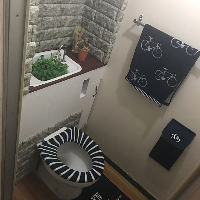 Bathroom,トイレ,DIY,ダイソー,ドライフラワー Kiichiroの部屋