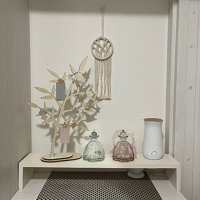 Entrance,ダイソー,ナチュラル,100均,ハンドメイド,セリア,七夕,キャンドゥ,3COINS,間接照明,笹の葉,ホワイトインテリア,メルカリ,DIY,七夕ハンドメイド,七夕飾り,七夕ディスプレイ,彦星と織姫,花瓶 Mの部屋