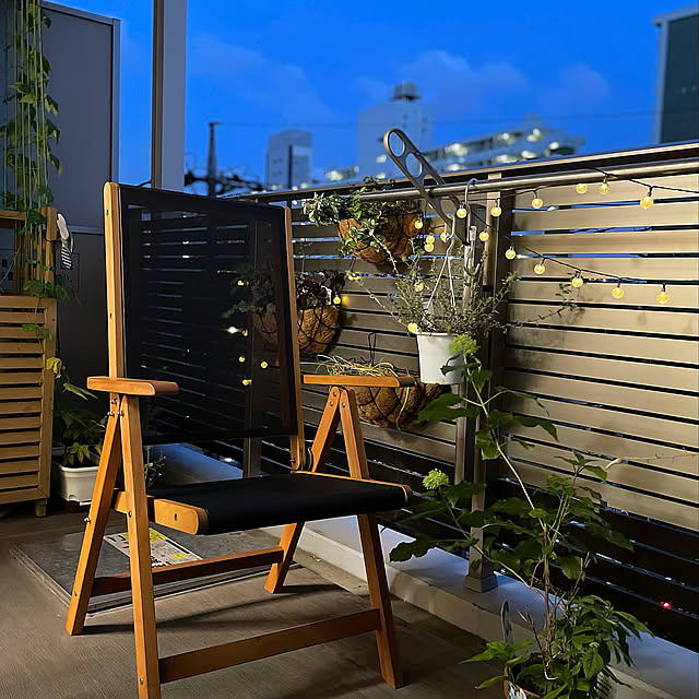 リクライニングチェア,椅子,山善,植物のある暮らし,ベランダガーデン,紫陽花,アナベル,おうち時間,Entrance Lucyの部屋