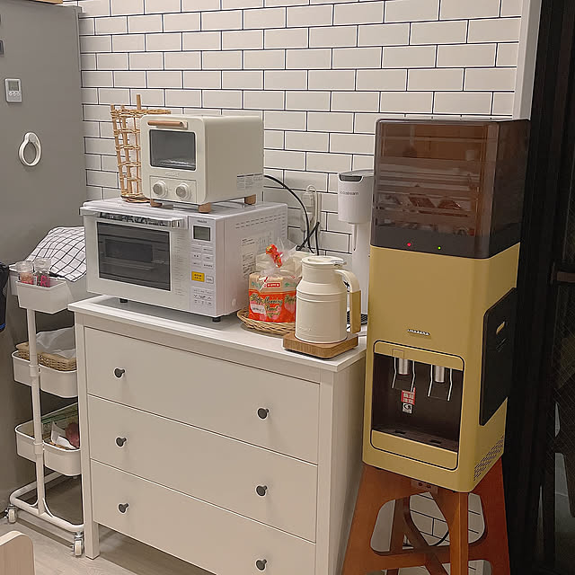 premium water,mosh!トースター,mosh電気ケトル,IKEA,3COINS,Kitchen miiiiiの部屋