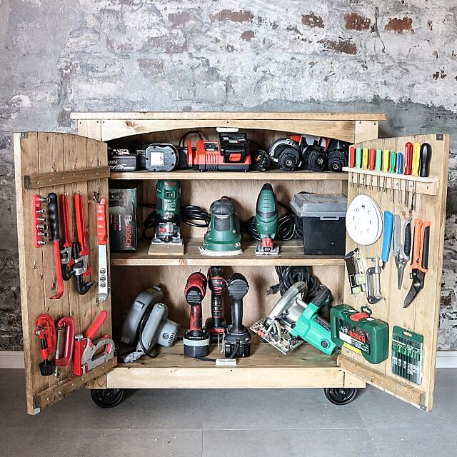 DIYの必需品♪使いやすく大切に保管したい、工具の収納術 | RoomClip