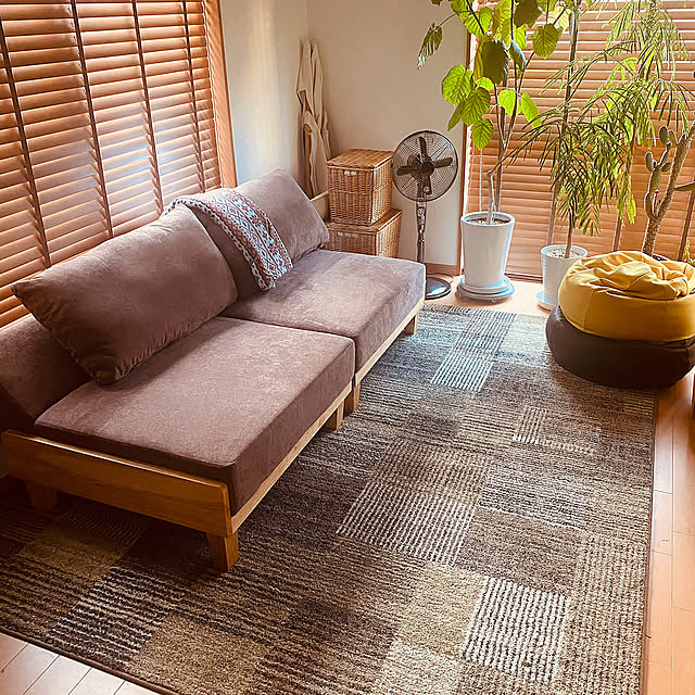 Lounge,空気清浄機,オニオンクッション,ソファベッド,ラグ emiyuの部屋