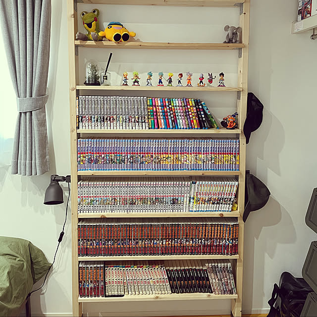 漫画棚,ディアウォール DIY,息子部屋,男子高校生部屋,My Shelf sa-miの部屋