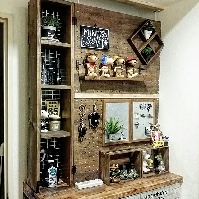 Entrance,カフェ風インテリア,男前インテリア,100均DIY,賃貸DIY,賃貸でも楽しく♪,DIY,セリア,リメイクシート,収納棚,玄関収納,ブログもしています♪,instagram→monchi monchi09の部屋