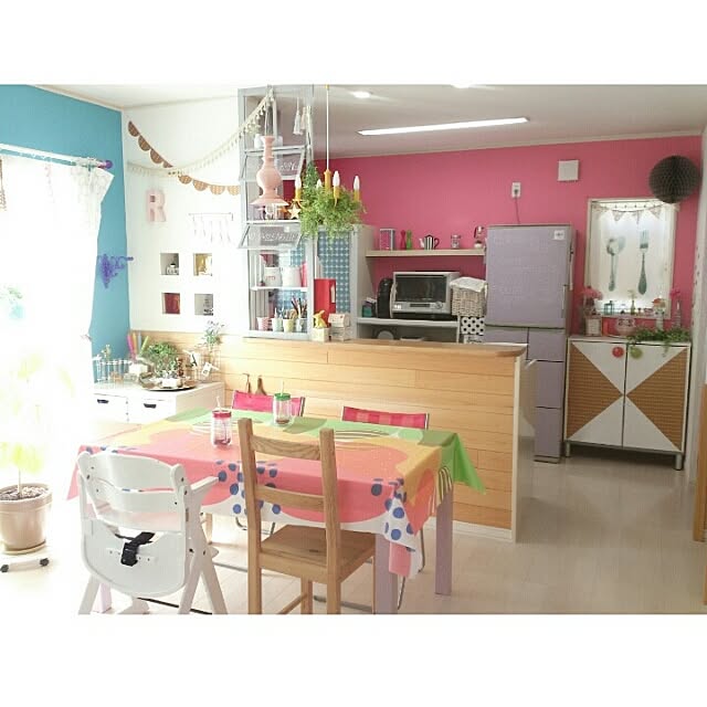 Kitchen,カラフルな部屋,春支度,こどもと暮らす。,IKEA,IKEA部,インスタやってます♡,インスタID→yukanenko1022 Yukanenkoの部屋