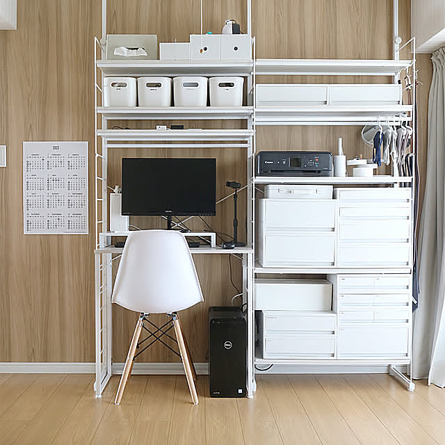 ホワイトインテリア,無印良品,ニトリ,On Walls miyaの部屋
