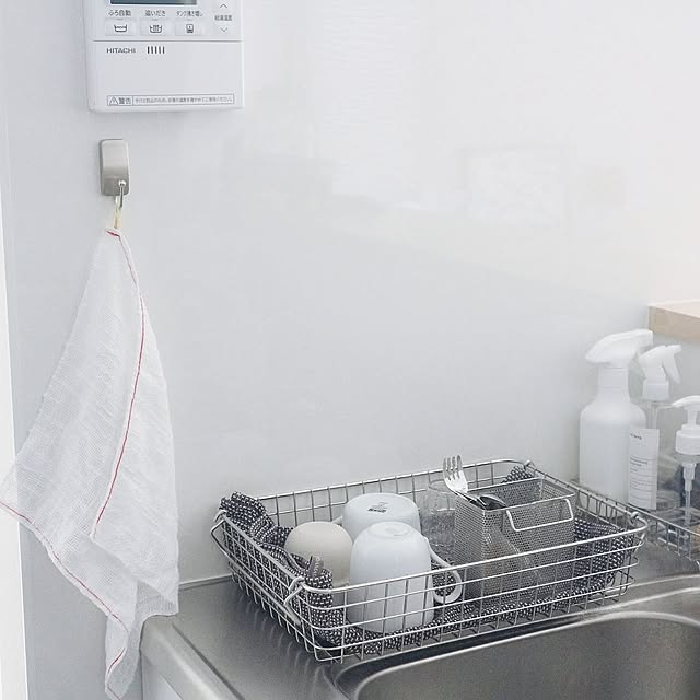 Kitchen,便利アイテム,コマンドフック,かける収納,シンプル,すっきり暮らしたい,シンプルインテリア,すっきり暮らす,ジョージジェンセン,無印良品 aya_blueの部屋