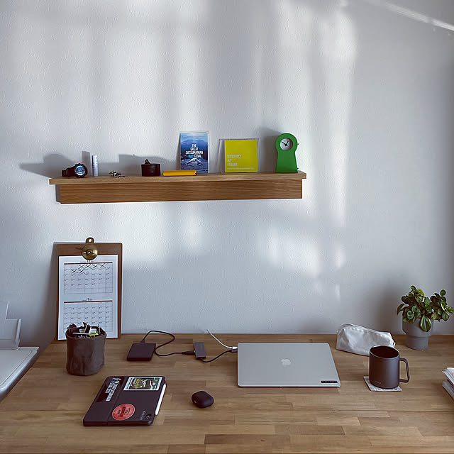 ワークスペース,観葉植物,ワークデスクDIY,無印良品,My Desk morikawa.0412の部屋
