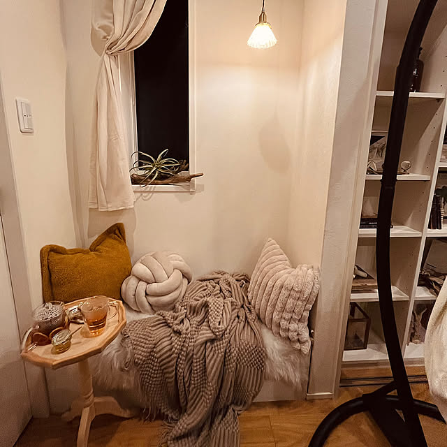 Lounge,紅茶のある暮らし,カラーボックスリメイク,ヌックに憧れて,ヌックDIY,リラックス空間,3COINS TCFJの部屋