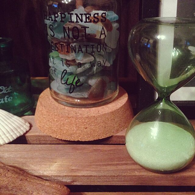 My Shelf,砂時計,シーグラス 瓶詰め tetsuyakunの部屋