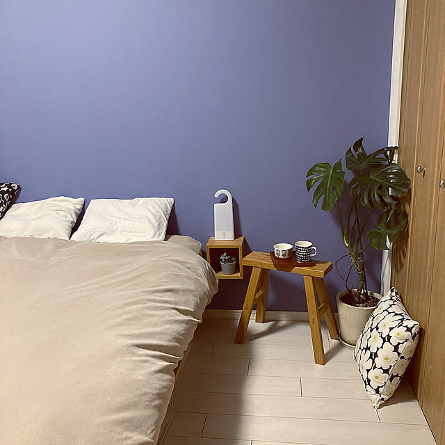 Bedroom,マンション暮らし,北欧,マリメッコ,無印良品,観葉植物 misa.の部屋