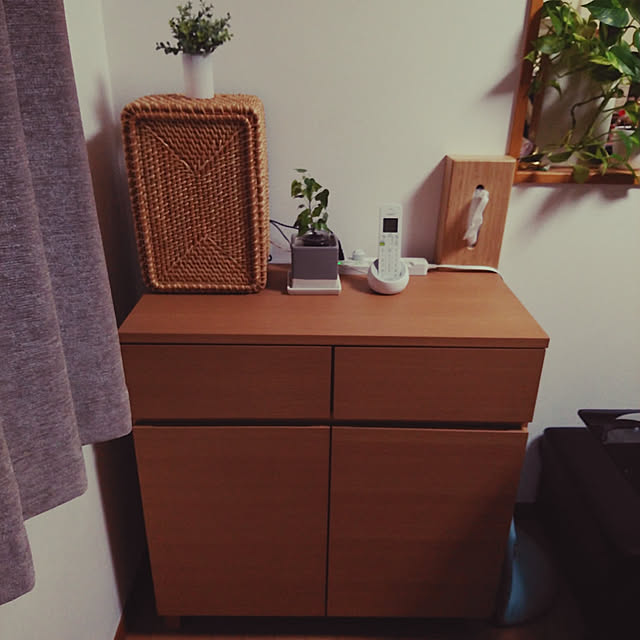 Lounge,無印良品,キャビネット,ニトリ,IKEA Ochibiの部屋