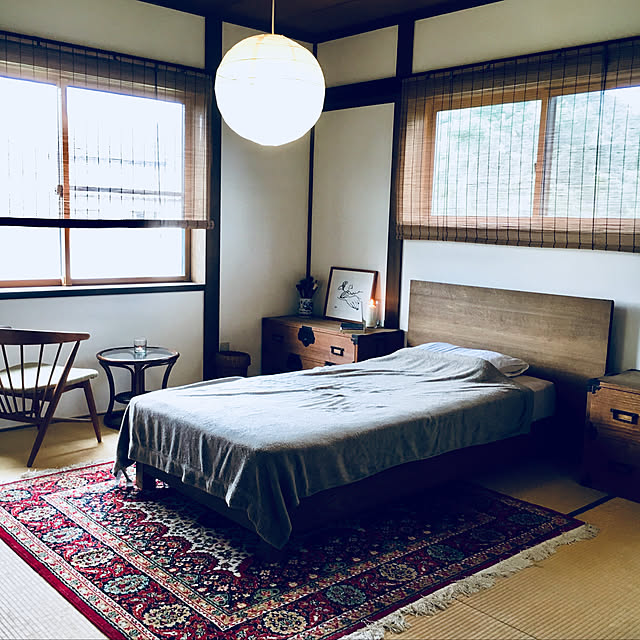 Bedroom,和のミックス,和のある生活,DIY,レトロ,和室リフォーム,和室,ミッドセンチュリー,アンティーク,北欧,木工,ヴィンテージ shijiminの部屋