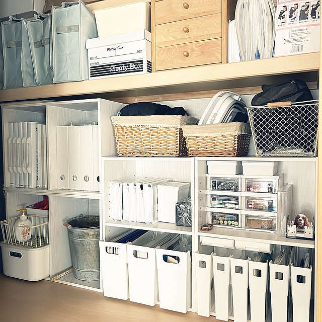 My Shelf,カラーボックス収納,カラーボックス,ホワイト,100均収納,100均雑貨,キャンドゥ,セリア,ダイソー,ほぼ100均,押入れ収納,押入れ,富士住建,和室,お部屋づくり canmilmamaの部屋