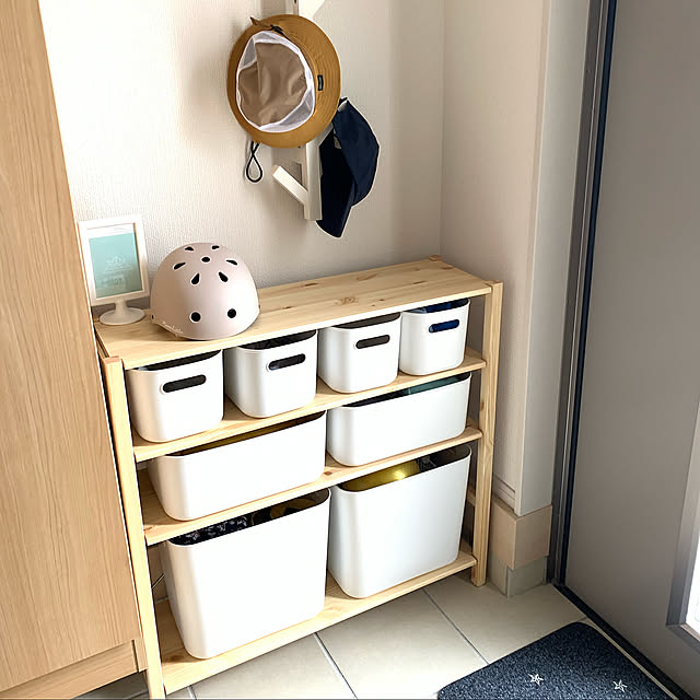 北欧,マイホーム記録,こどものいる暮らし,IKEA,無印良品 ユニットシェルフ,Entrance YUKIの部屋