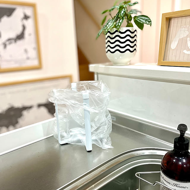 Kitchen,生ゴミ入れ,ポリ袋エコホルダー,RoomClipショッピング,おうち見直し企画 ma...の部屋