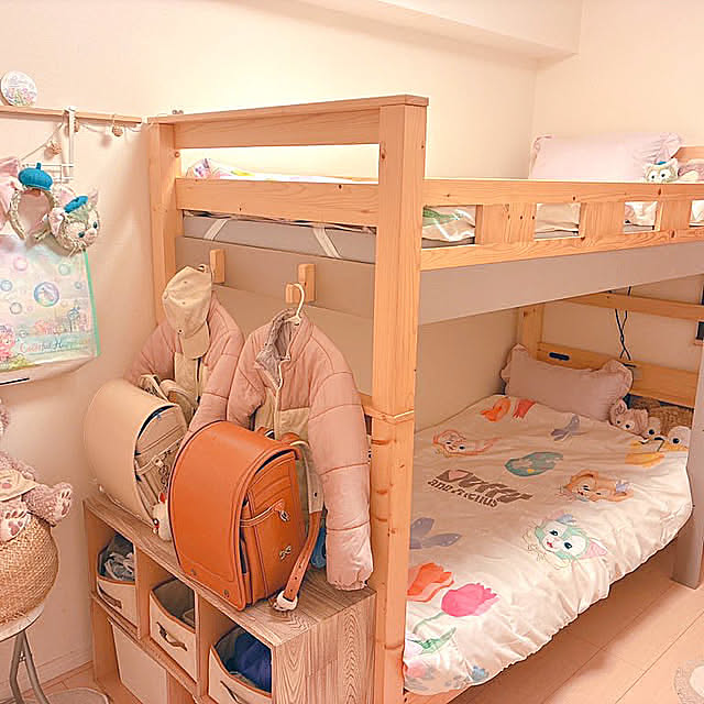 Bedroom,ダッフィー,子供部屋,2段ベット,ダッフィーのおうち,ダッフィー＆フレンズ,ダッフィーフレンズ uitaの部屋