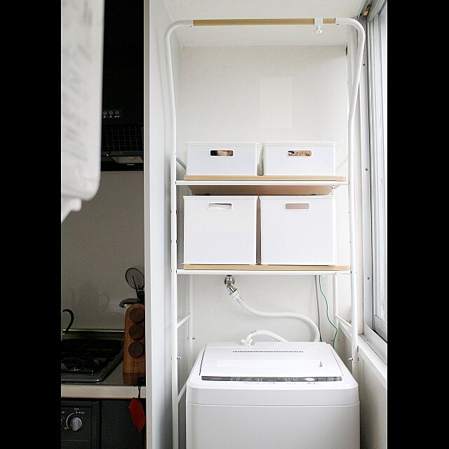 洗濯機,ニトリ,ランドリーラック,賃貸,一人暮らし miyaの部屋