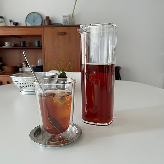 Kitchen,カイボイスン スプーン,yumikoiihoshi コースター,KINTOダブルウォールグラス,夏の暮らし準備,KINTO ウォーターカラフェ nn-homeの部屋